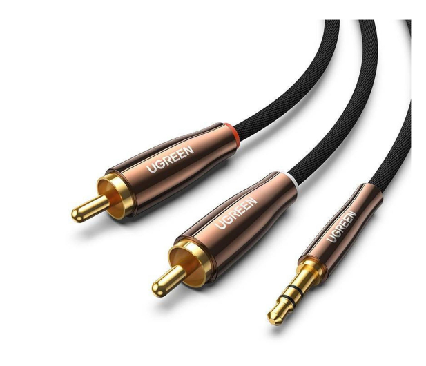 UGREEN AV170 Kabel 2x RCA Cinch jack 3.5mm 2m czarny - 1489021 - zdjęcie